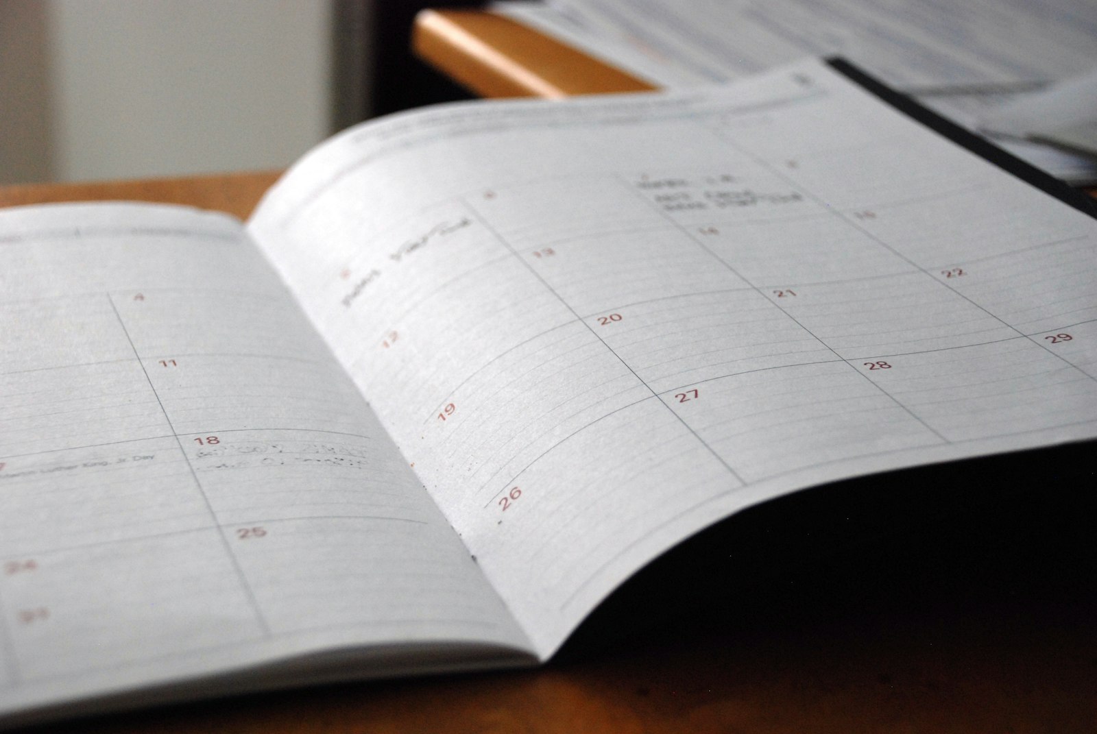 Monthly planner for tracking 1031 exchange deadlines